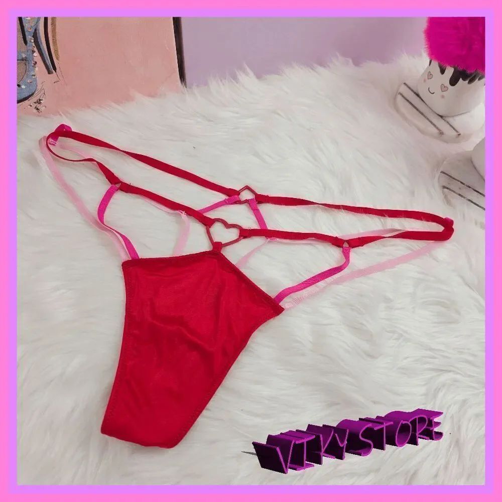 ❤️ NWT Victoria’s Secret Red High Leg Heart Hardware XLarge❤️